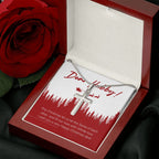 Santa Of Each Other stainless steel cross luxury led box rose