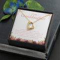 Strength And Self-Confidence forever love gold necklace front