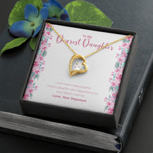 Load image into Gallery viewer, Born Before I Met Her forever love gold necklace front
