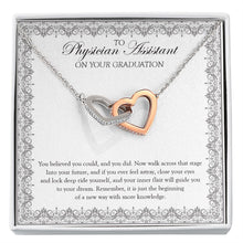 Load image into Gallery viewer, And You Did interlocking heart necklace front

