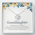 Beyond Fortunate To Have You love knot necklace front