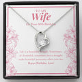 Life Is A Beautiful Struggle forever love silver necklace front