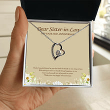 Load image into Gallery viewer, A Beautiful Friend forever love silver necklace in hand
