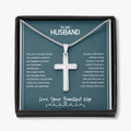 The Part Of Me I'll Always Need stainless steel cross necklace front