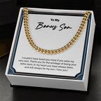 Privilege Of Being An Extra-Mom cuban link chain gold standard box