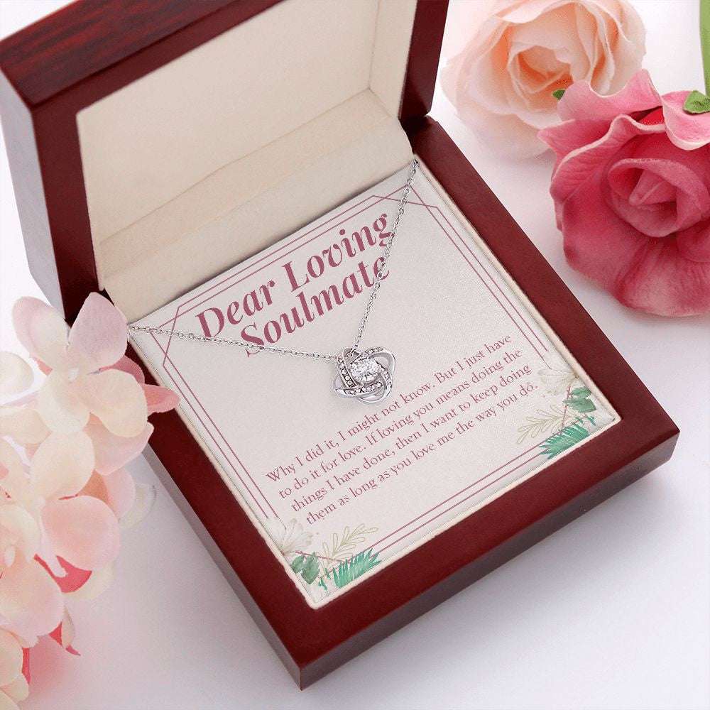 Do It For Love love knot pendant luxury led box red flowers