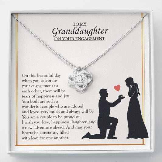 Wonderful Couple Who Adored love knot necklace front