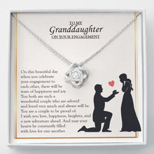 Load image into Gallery viewer, Wonderful Couple Who Adored love knot necklace front
