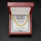 My Ultimate Heartthrob cuban link chain gold mahogany box led