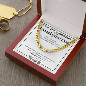 A Blessed Couple cuban link chain gold luxury led box