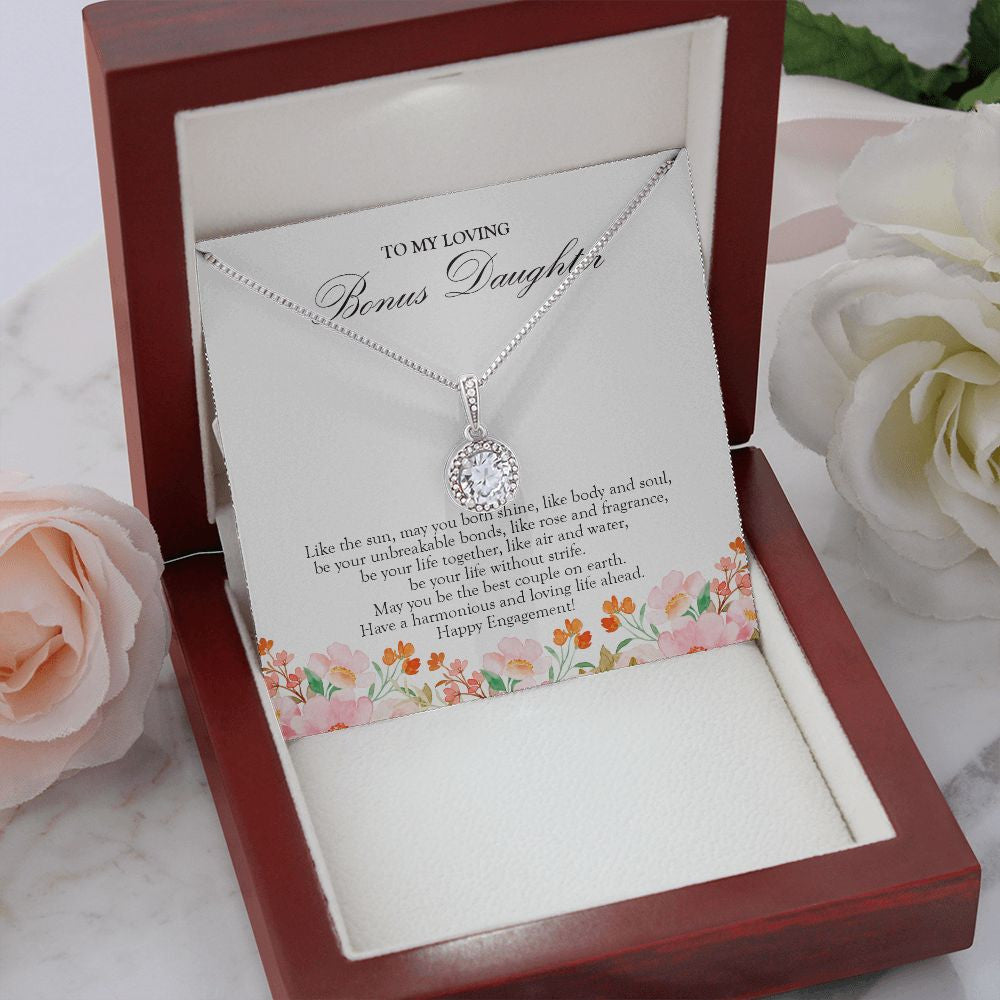 Like Body And Soul eternal hope necklace premium led mahogany wood box