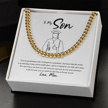Load image into Gallery viewer, Overcome And Soar cuban link chain gold standard box
