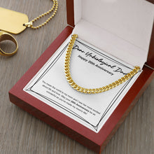 Load image into Gallery viewer, Mean the World To Mom cuban link chain gold luxury led box
