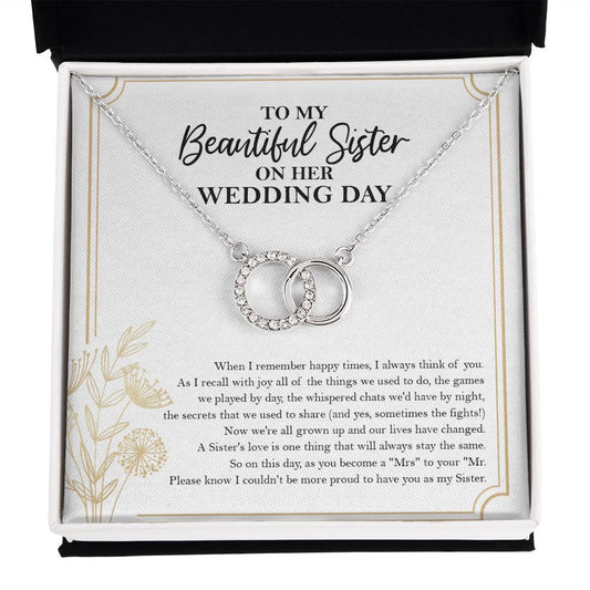 Love The Same double circle necklace front