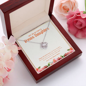 You Inspires Me Everyday love knot pendant luxury led box red flowers