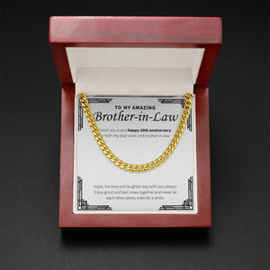 Love Stays With You cuban link chain gold mahogany box led