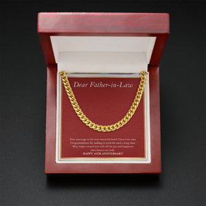 Most Beautiful Bond cuban link chain gold mahogany box led
