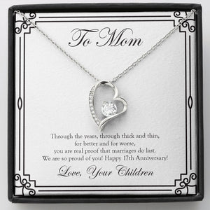 Marriage Do Last forever love silver necklace front