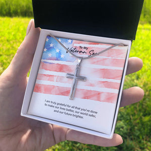 You Make Our Lives Better stainless steel cross standard box on hand