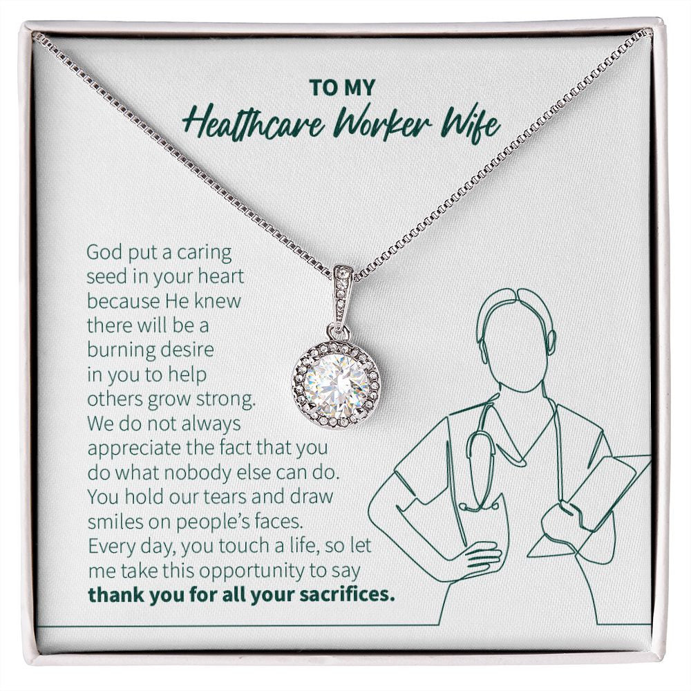 Caring Seed In Your Heart eternal hope necklace front