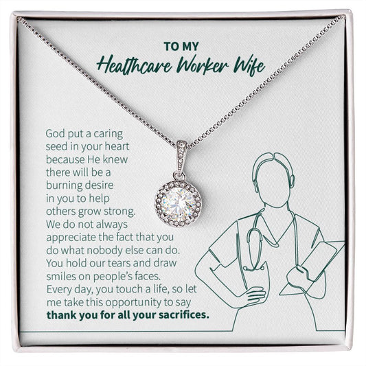 Caring Seed In Your Heart eternal hope necklace front