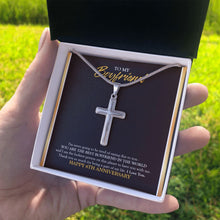 Load image into Gallery viewer, Saying This To You stainless steel cross standard box on hand
