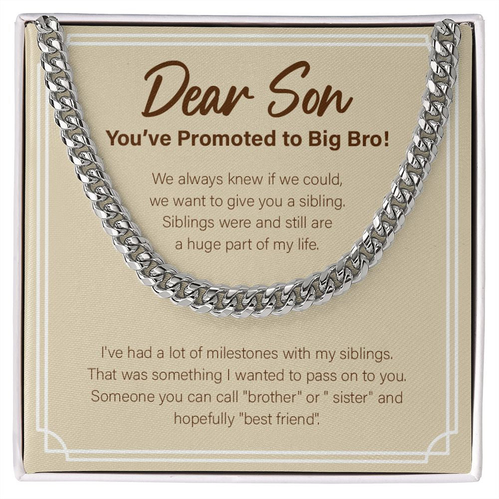 A Huge Part Of My Life cuban link chain silver front