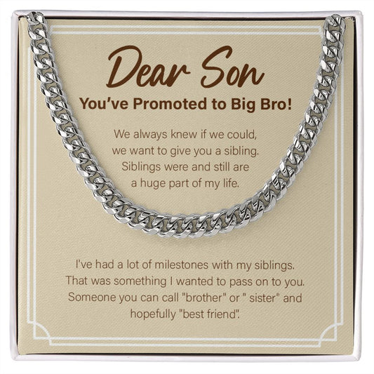 A Huge Part Of My Life cuban link chain silver front