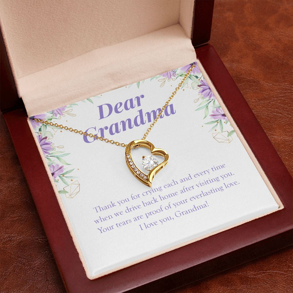 Your Everlasting Love forever love gold pendant premium led mahogany wood box