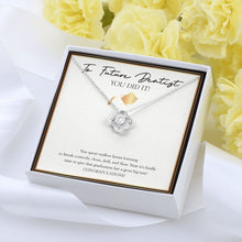 Load image into Gallery viewer, Great Big Toss love knot pendant yellow flower
