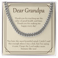 The Most Beautiful Mind cuban link chain silver front