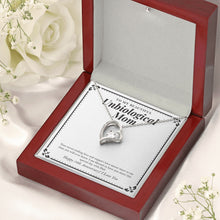 Load image into Gallery viewer, Your Never Ending Love forever love silver necklace premium led mahogany wood box

