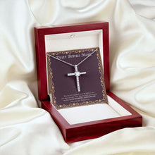 Load image into Gallery viewer, Light Get Brighter cz cross pendant luxury led silky shot
