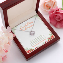 Load image into Gallery viewer, My Greatest Joy love knot pendant luxury led box red flowers
