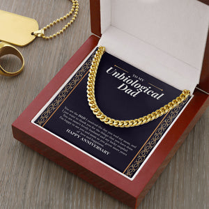Years Of Love And Happiness cuban link chain gold luxury led box