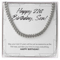 Time To Enjoy Everything cuban link chain silver front