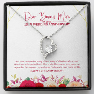I Have Never Seen You forever love silver necklace front