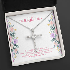 Indeed Truly Rare cz cross necklace close up