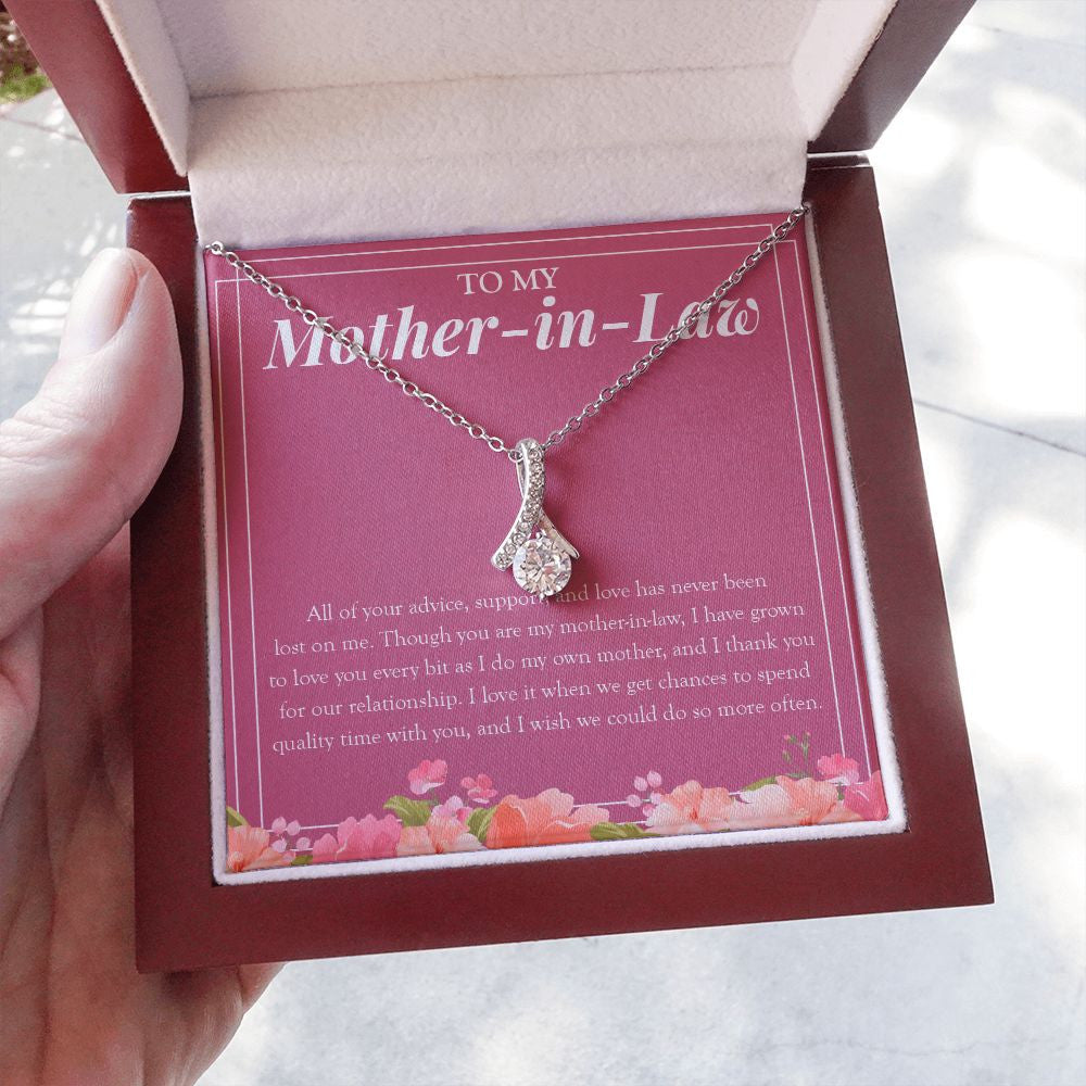 Love You As My Own Mom alluring beauty necklace luxury led box hand holding