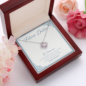 The Dreamer love knot pendant luxury led box red flowers