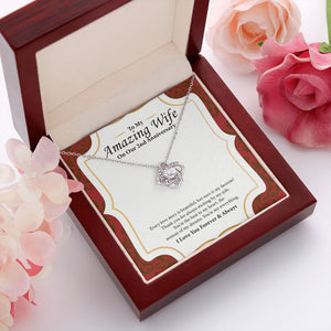 Every Story love knot pendant luxury led box red flowers