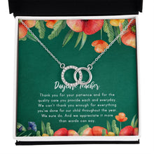 Load image into Gallery viewer, More Than Words Can Say double circle necklace front
