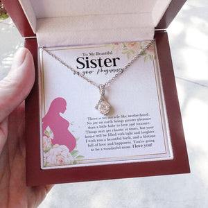 Miracle like Motherhood alluring beauty necklace luxury led box hand holding