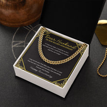 Load image into Gallery viewer, Find You Sooner cuban link chain gold box side view
