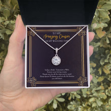 Load image into Gallery viewer, Lessons You Share eternal hope necklace in hand
