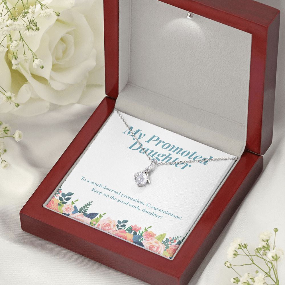 Much Deserved alluring beauty necklace premium led mahogany wood box