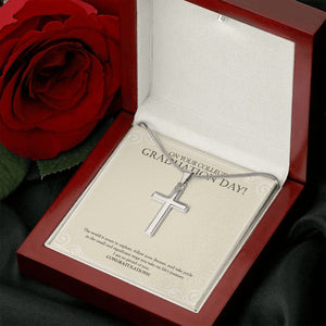 Take Pride In The Significant Steps stainless steel cross luxury led box rose