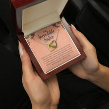 Load image into Gallery viewer, Lotus Root interlocking heart pendant luxury hold hand

