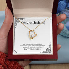 Load image into Gallery viewer, Remembering Special Moments forever love gold pendant led luxury box in hand
