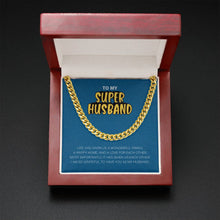 Load image into Gallery viewer, Life has given me you cuban link chain gold mahogany box led
